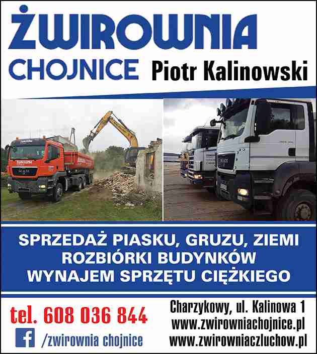 ŻWIROWNIA CHOJNICE Sp. z o.o. - kruszywa naturalne CHOJNICE kruszywa naturalne CHOJNICE